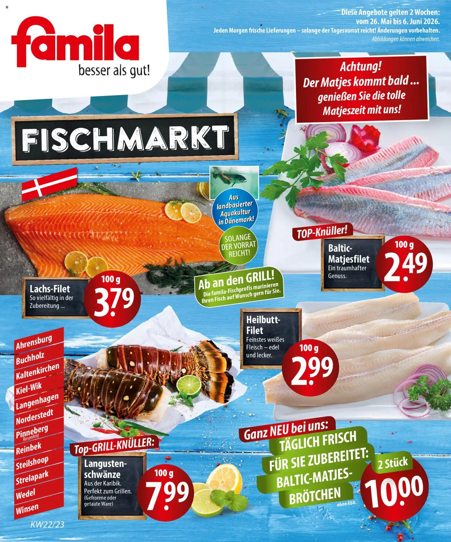Famila Fischmarkt – gültig ab 26.05.2026 | Seite: 1 | Produkte: Grill, Fisch, Fleisch