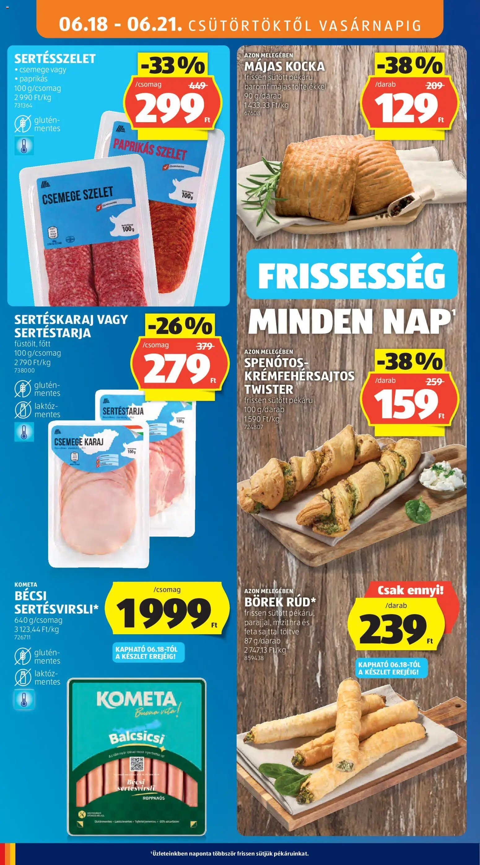 Aldi akciós ujság - amely érvényes a következő dátumtól: 18.06.2026 | Oldal: 12