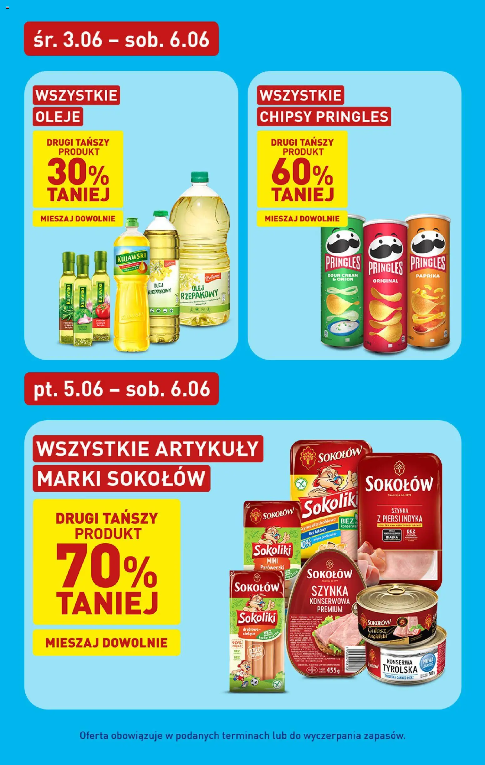 Aldi gazetka od 01.06.2026 | Strona: 37 | Produkty: Piersi, Szynka, Olej, Pringles