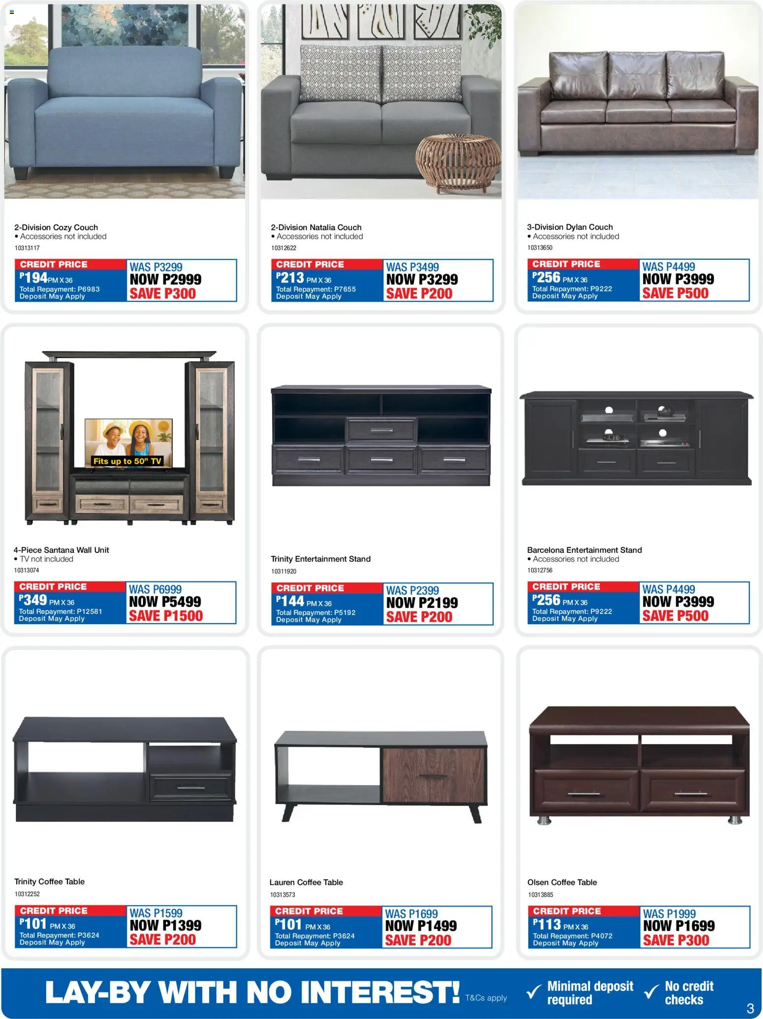 New OK Furniture catalogue – valid from 13.04.2026 | Page: 3 | Products: Couch, TV, Wall unit, Coffee