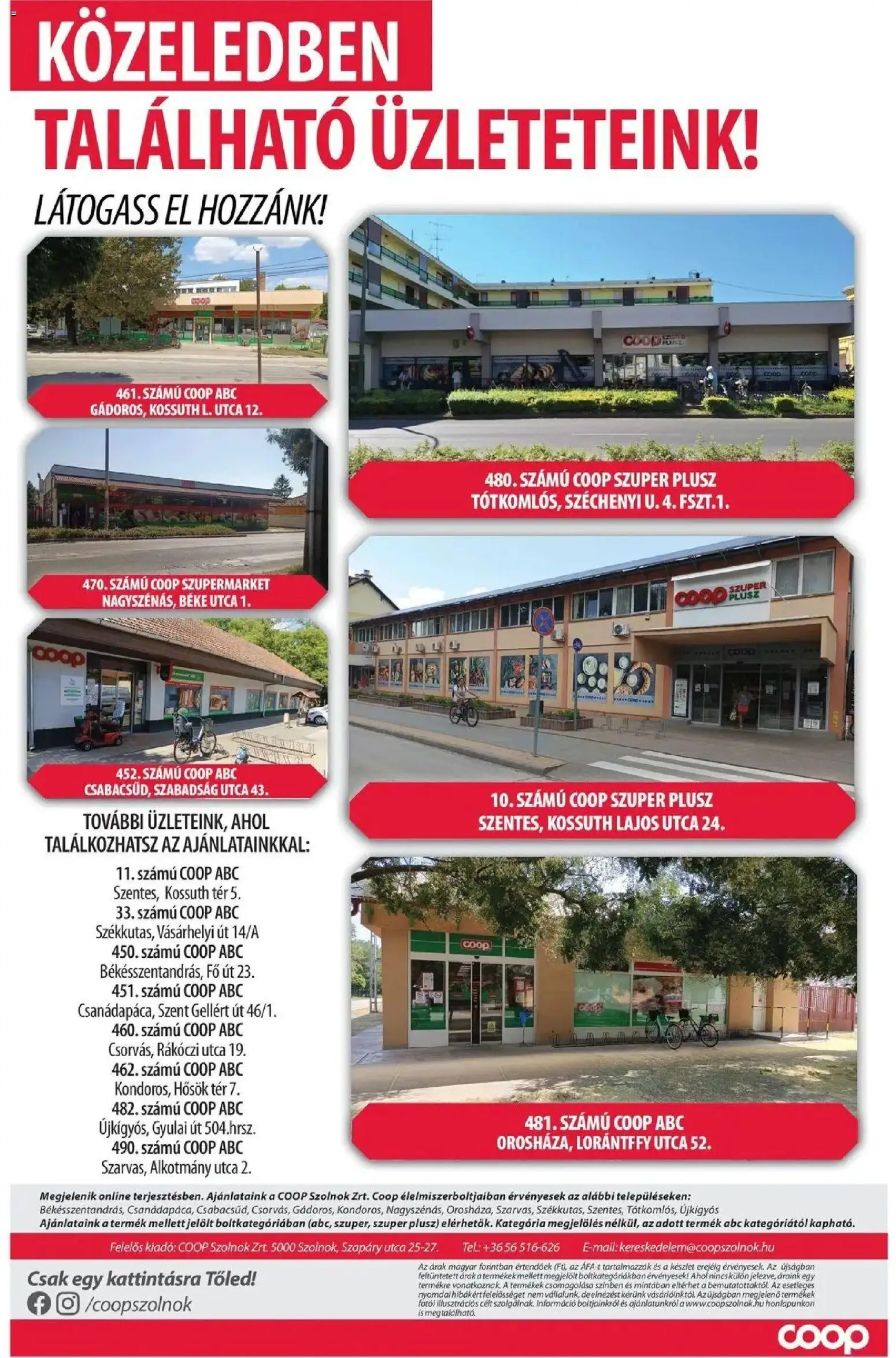 COOP Szolnok akciós újság Békésszentandrás - 2026.08.24. -tól/töl > akció, lapozható szórólap 🛍️ | Oldal: 7