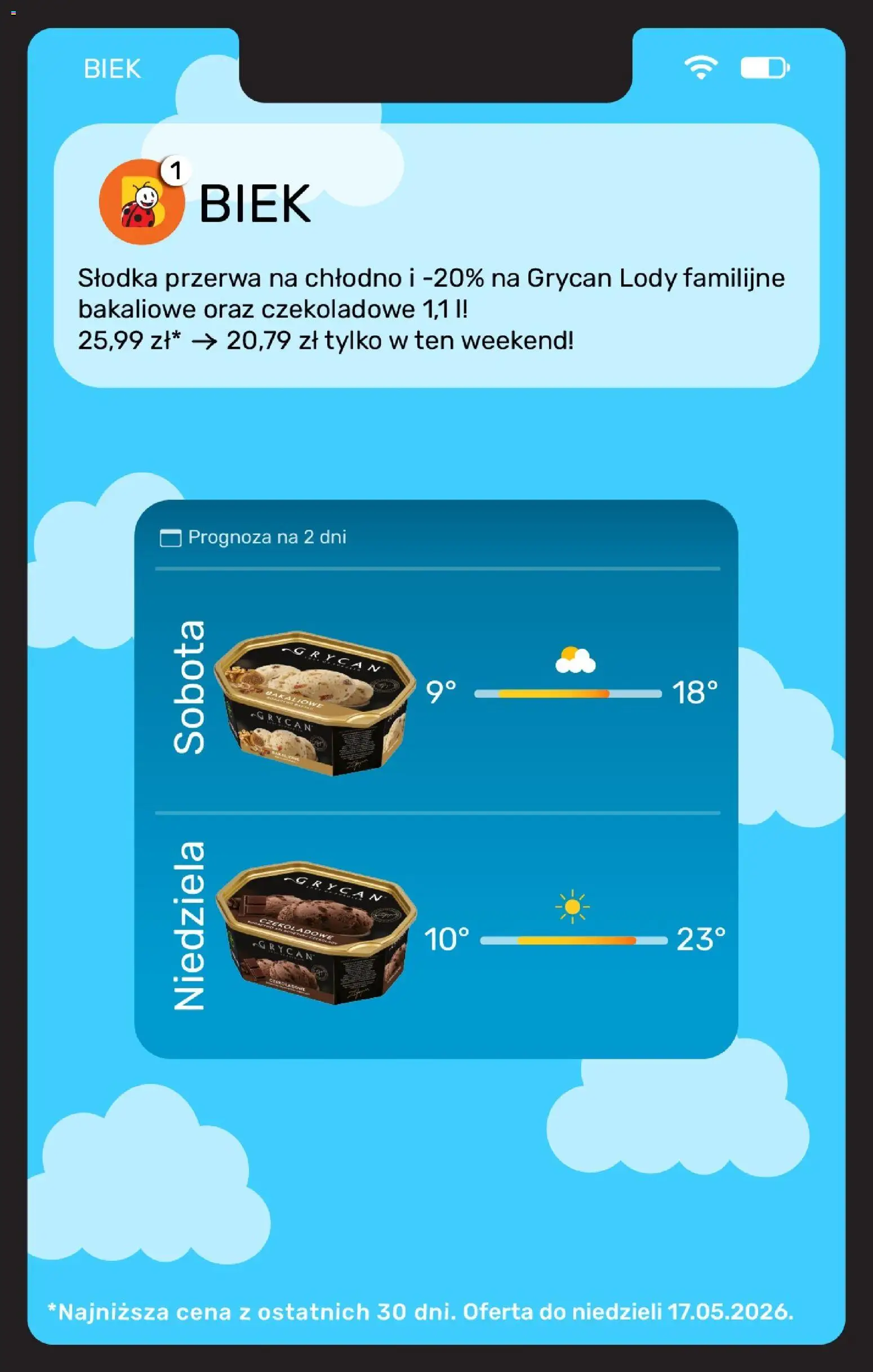 Biedronka gazetka - Biek od 15.05.2026 | Strona: 12 | Produkty: Lody