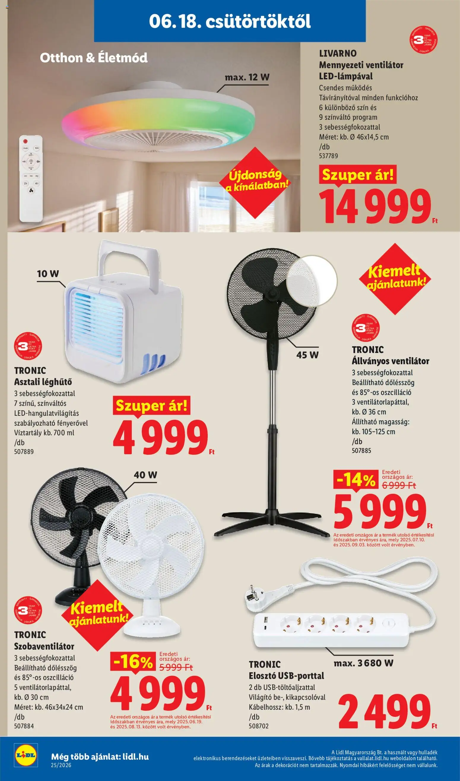 Lidl akciós ujság - amely érvényes a következő dátumtól: 18.06.2026 | Oldal: 6