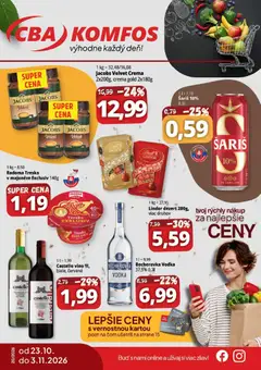CBA Komfos leták platný od 23.10.2026
