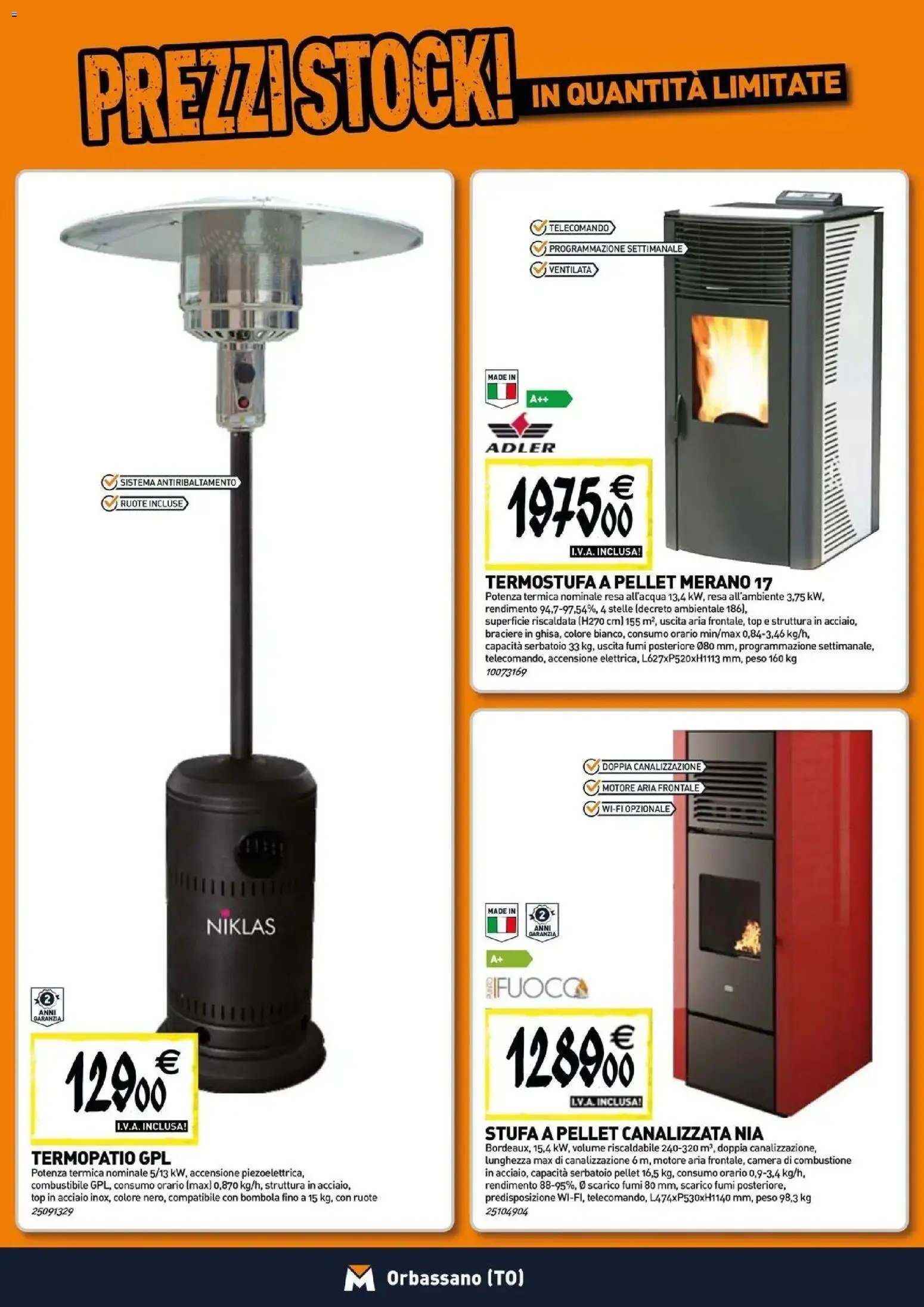 Nuovo TECNOMAT catalogo Orbassano dal 27/08/2026 > offerte anteprima 🛍️ | Pagina: 9 | Prodotti: Pellet, Telecomando, Stufa a pellet, Stufa