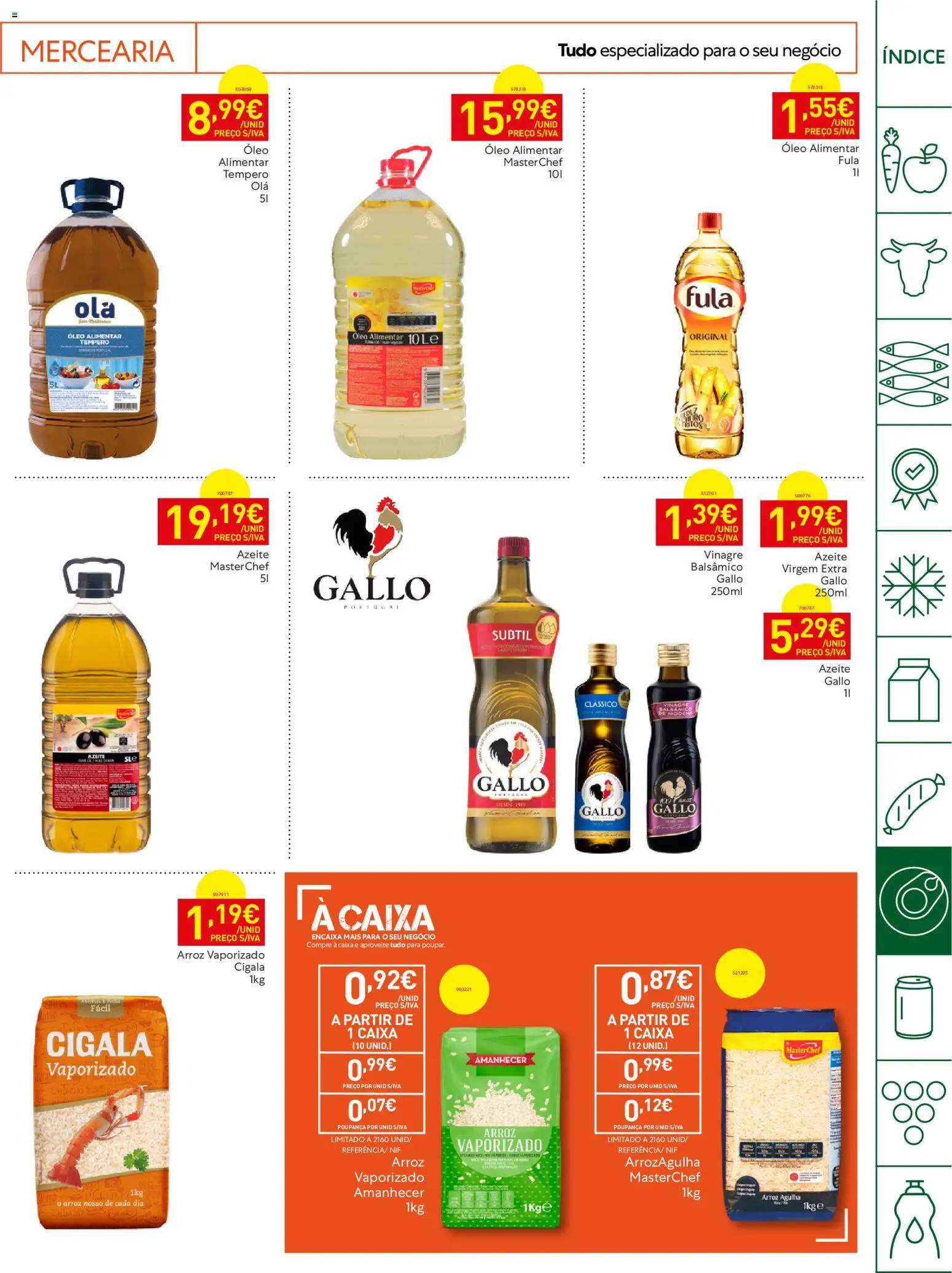 Recheio Horeca Madeira │ válido de 25/08/2026 | Página: 17 | Produtos: Óleo alimentar, Azeite, Mercearia, Arroz