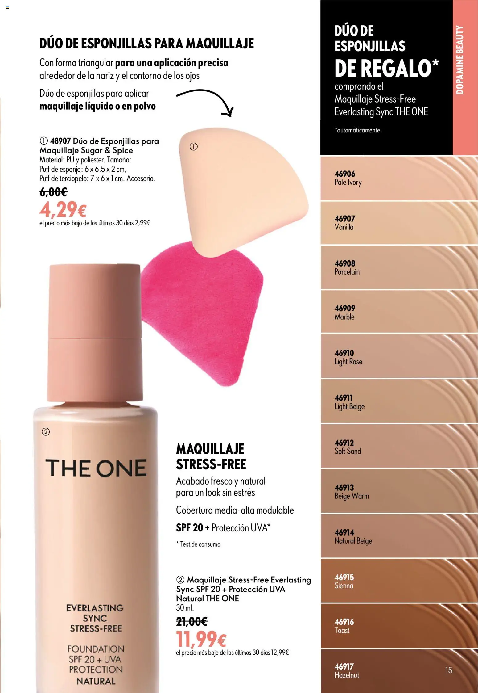 Oriflame - Catálogo Campaña 11 │ válido desde el 05/08/2026 | Página: 15 | Productos: Esponja, Maquillaje, Polvo