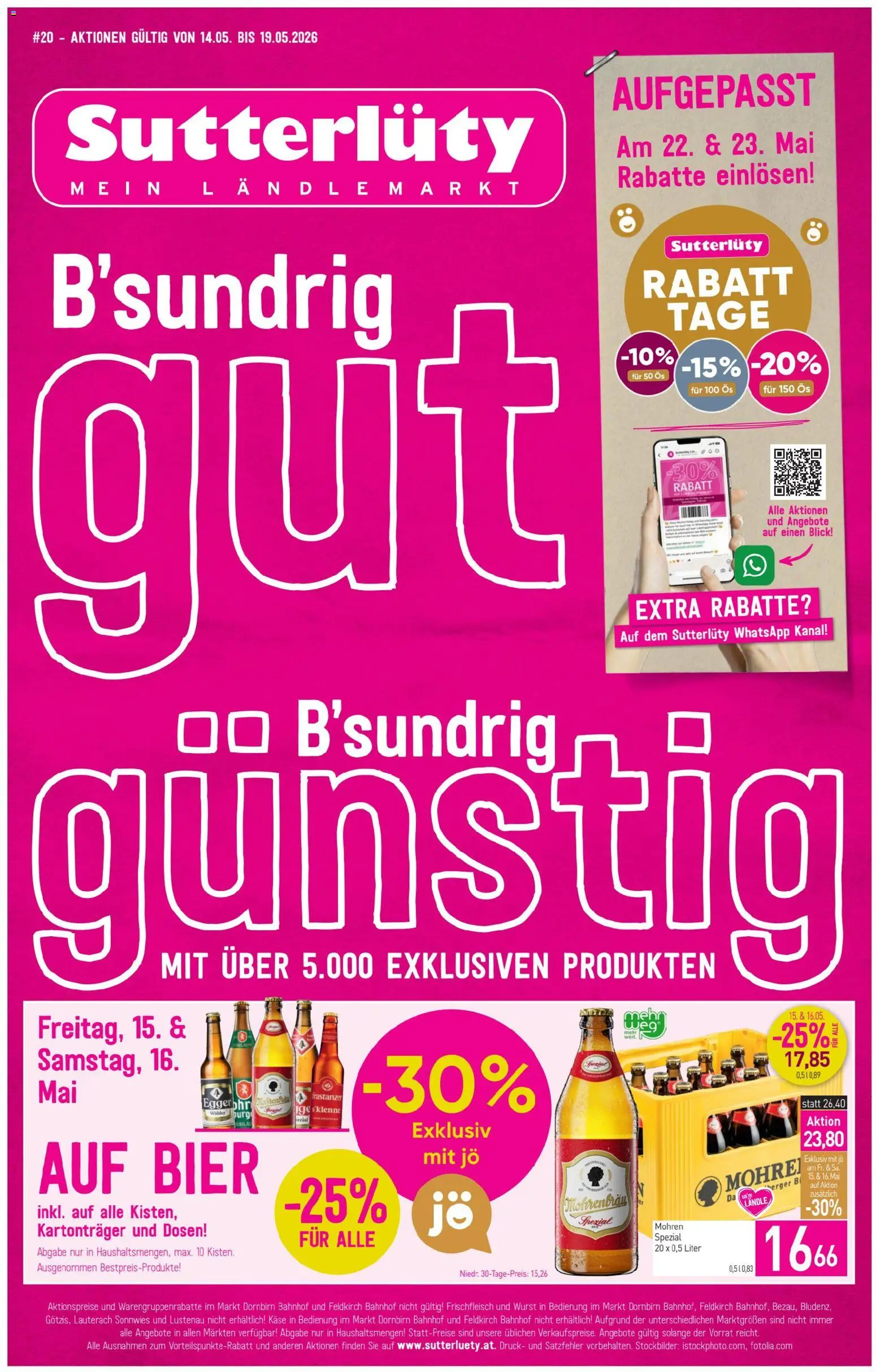Sutterlüty Flugblatt gültig ab 14.05.2026 | Seite: 1
