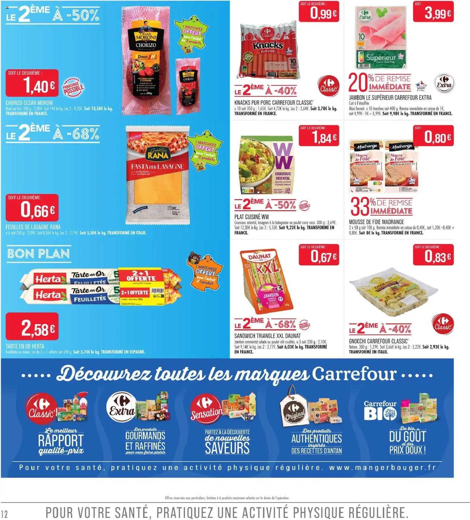 {H1} | Page: 12 | Produits: Salade, Mousse, Jambon, Foie