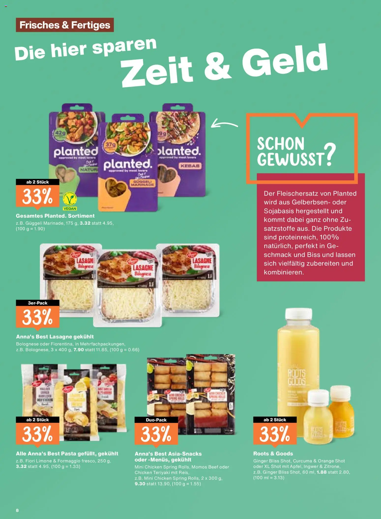 Migros aktionen – gültig ab 03.09.2026 | Seite: 8 | Produkte: Snacks, Pasta