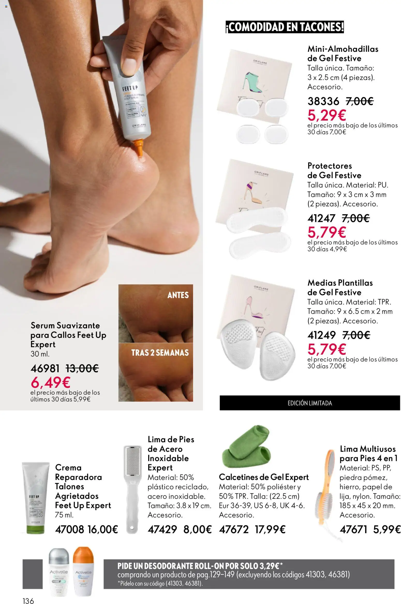 Oriflame - Catálogo Campaña 4 │ válido desde el 11.03.2026 | Página: 136 | Productos: Lima, Medias, Crema, Suavizante