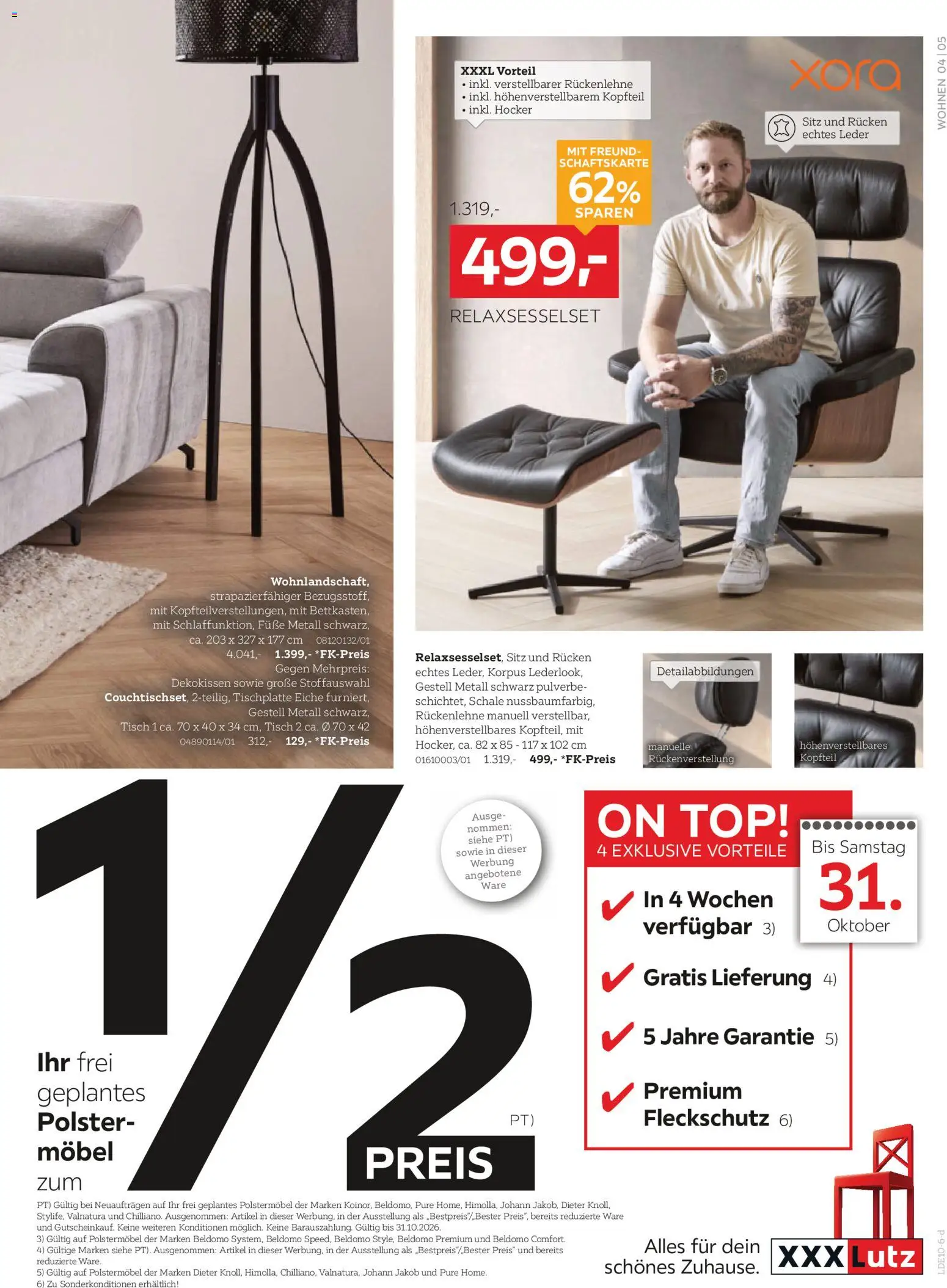 XXXLutz Nr. 1 beim Preis – gültig ab 17.10.2026 | Seite: 5 | Produkte: Barhocker, Tisch, Creme, Mango