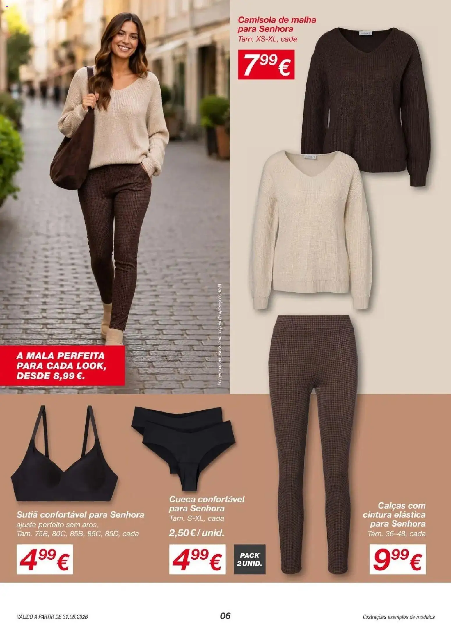 KIK folheto atual » de 28/08/2026 - 07/09/2026 | Página: 6 | Produtos: Calças, Camisola, Sutiã