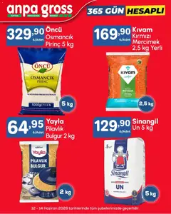 12.06.2026 tarihinden itibaren geçerli olan Anpa Gross kataloğu önizlemesi | Sayfa: 2 | Ürünler: Ravioli, Pirinç