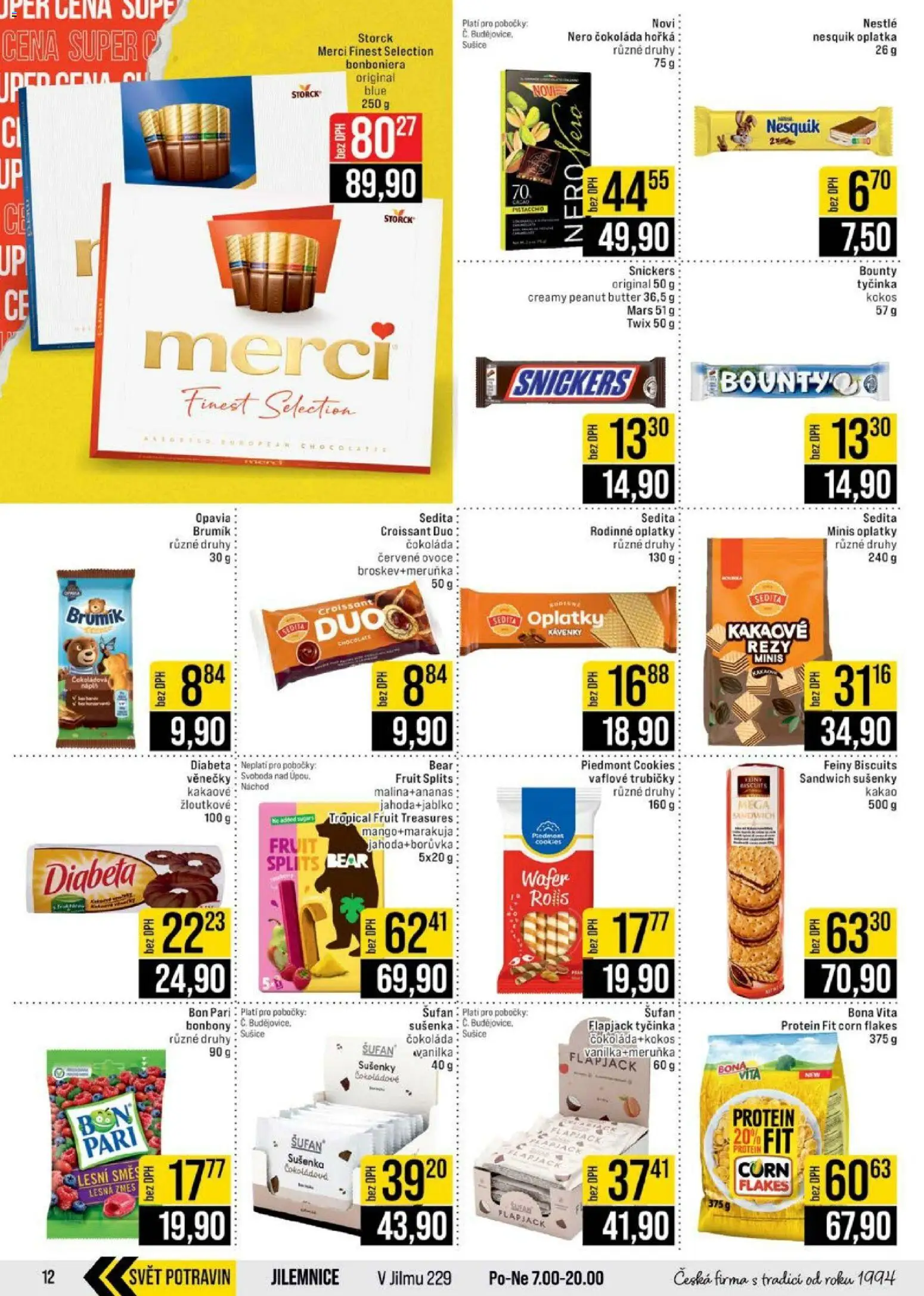 Jip leták - Cash & Carry od 01.07.2026 | Strana: 12 | Produkty: Twix, Sušiče, Flapjack, Kakao