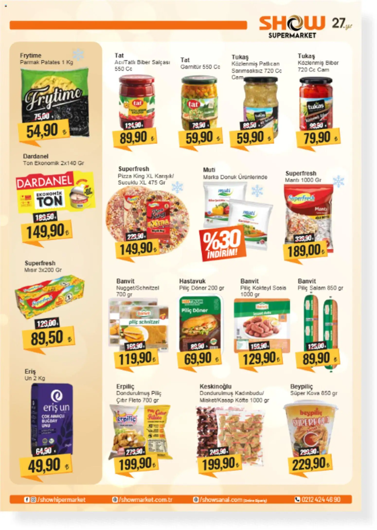 Show Market Katalog - 15.05.2026 tarihinden itibaren geçerlidir | Sayfa: 5 | Ürünler: Salam, Patates, Biber, Patlıcan