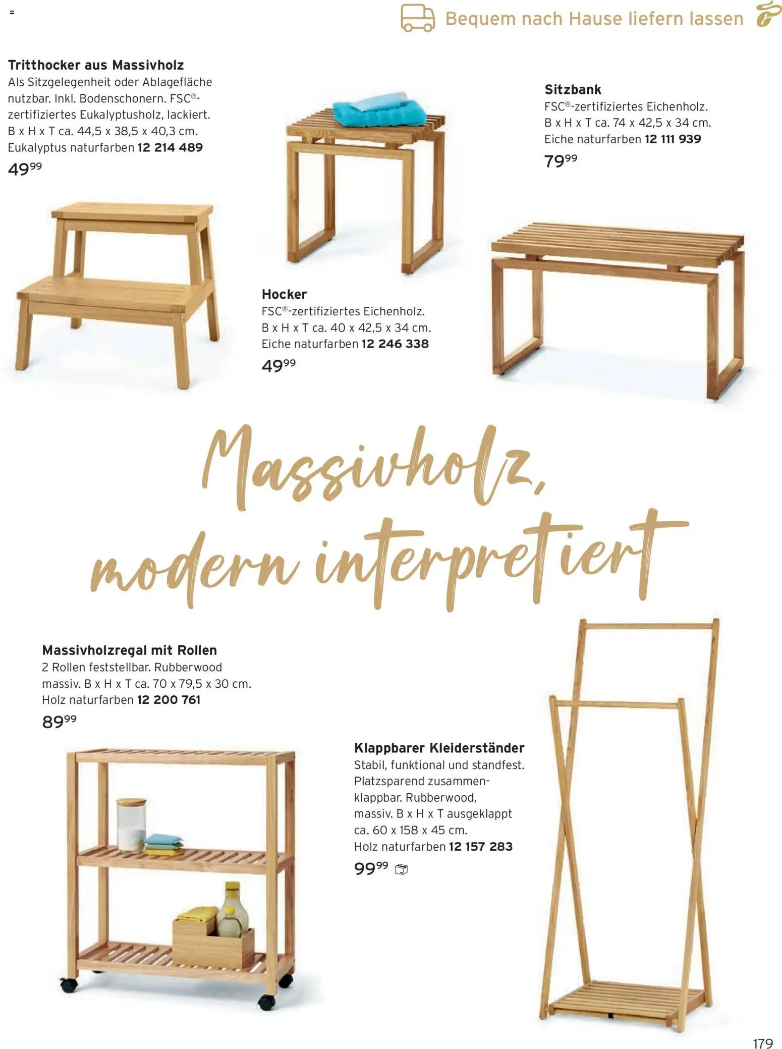 Angebote Tchibo – gültig ab 01.11.2026 | Seite: 179 | Produkte: Hocker, Sitzbank, Kleiderständer