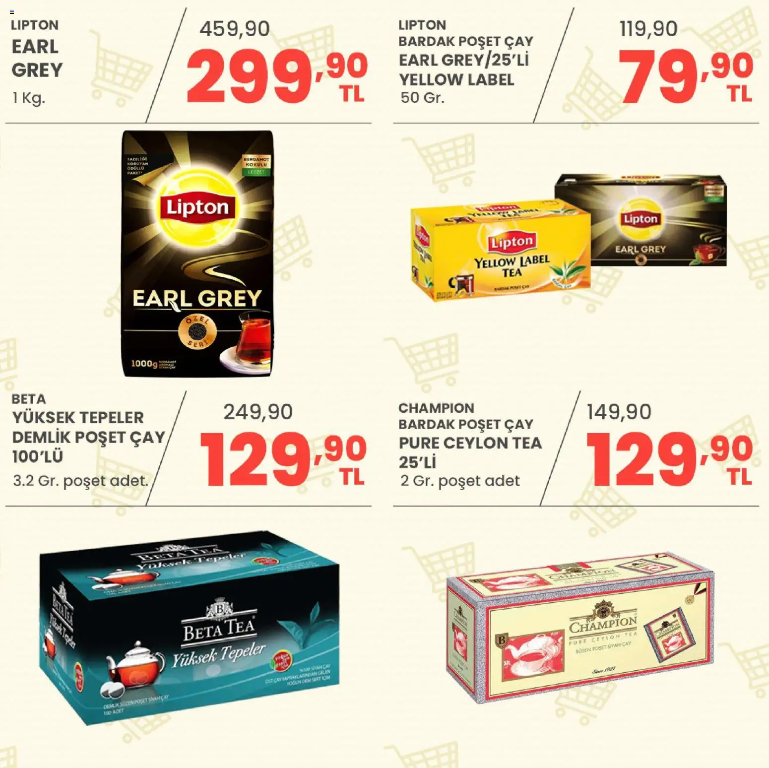 Sarıyer Katalog - 10 Temmuz 2026 tarihinden itibaren geçerlidir | Sayfa: 22 | Ürünler: Çay, Demlik poşet çay, Bardak poşet çay, Demlik