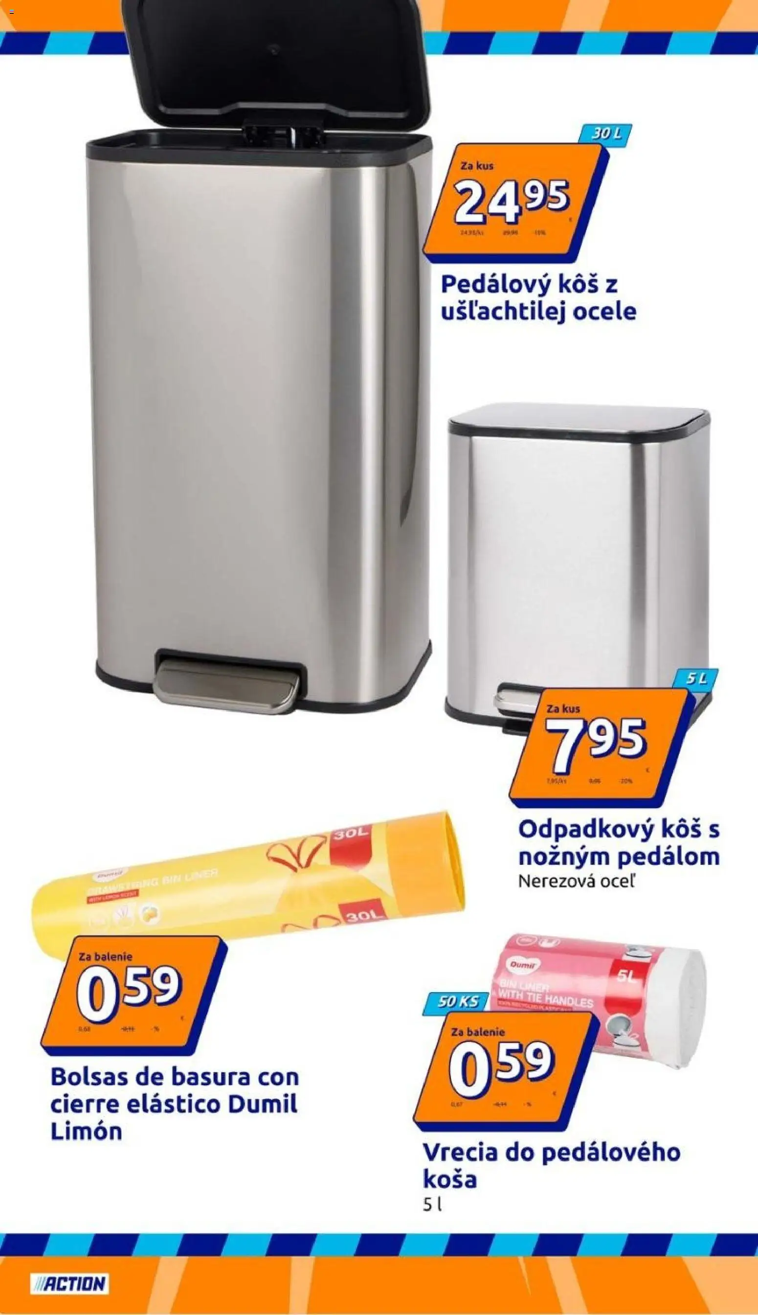 Nové Action akcie – leták je platný od 16.09.2026 | Strana: 20 | Produkty: Kôš, Odpadkový kôš