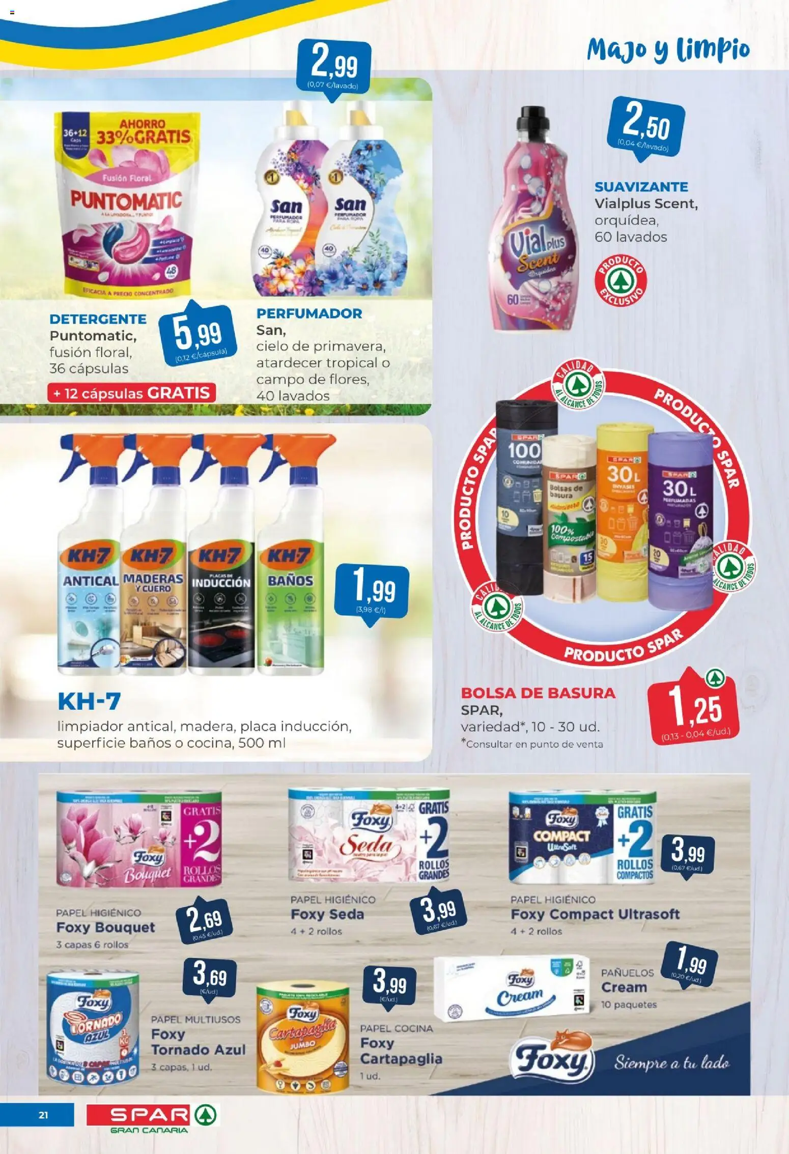 Spar - folleto │ válido desde el 15.05.2026 | Página: 21 | Productos: Detergente, Papel higienico, Suavizante, Cocina