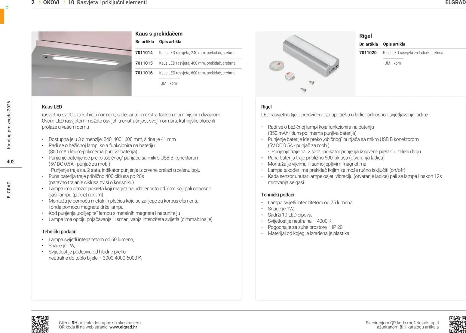 Elgrad katalog | vrijedi od 14.04.2026 | Stranica: 11 | Proizvodi: Baterija, Ladice, Baterije, USB