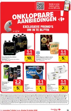 Carrefour market folder - Voorbeeld van een folder van Carrefour market, geldig van 07/10/2026 | Pagina: 19 | Producten: Boost, Magnum, Mango, Dranken