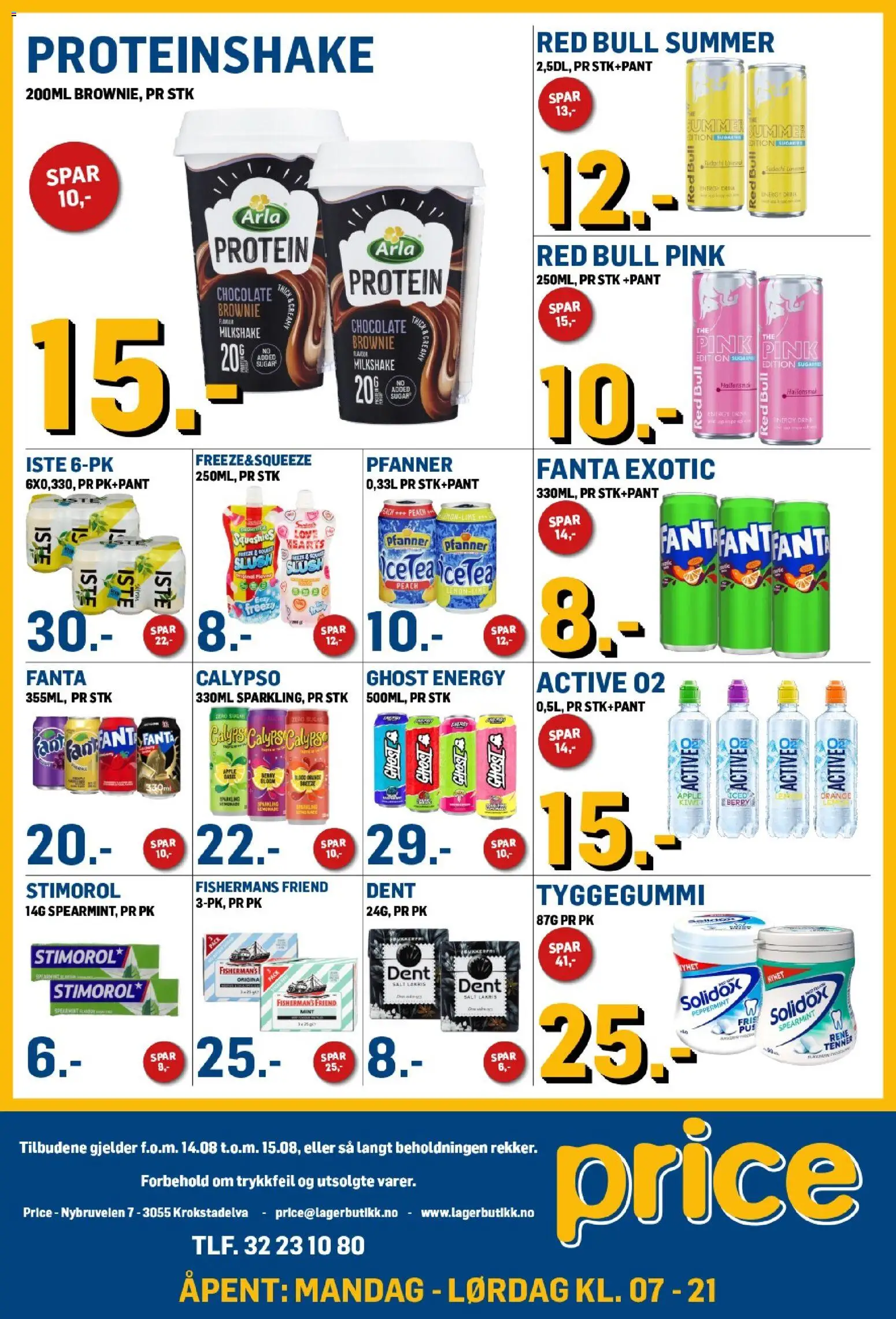 {H1} | Side: 3 | Produkter: Lakris, Brownie, Protein, Proteinshake