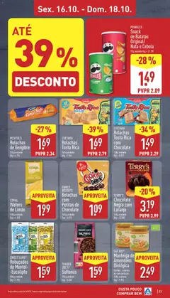 Pré-visualização Aldi folheto válido de 12/10/2026 | Página: 23 | Produtos: Tosta rica bolachas, Batatas, Rebuçados, Chocolate