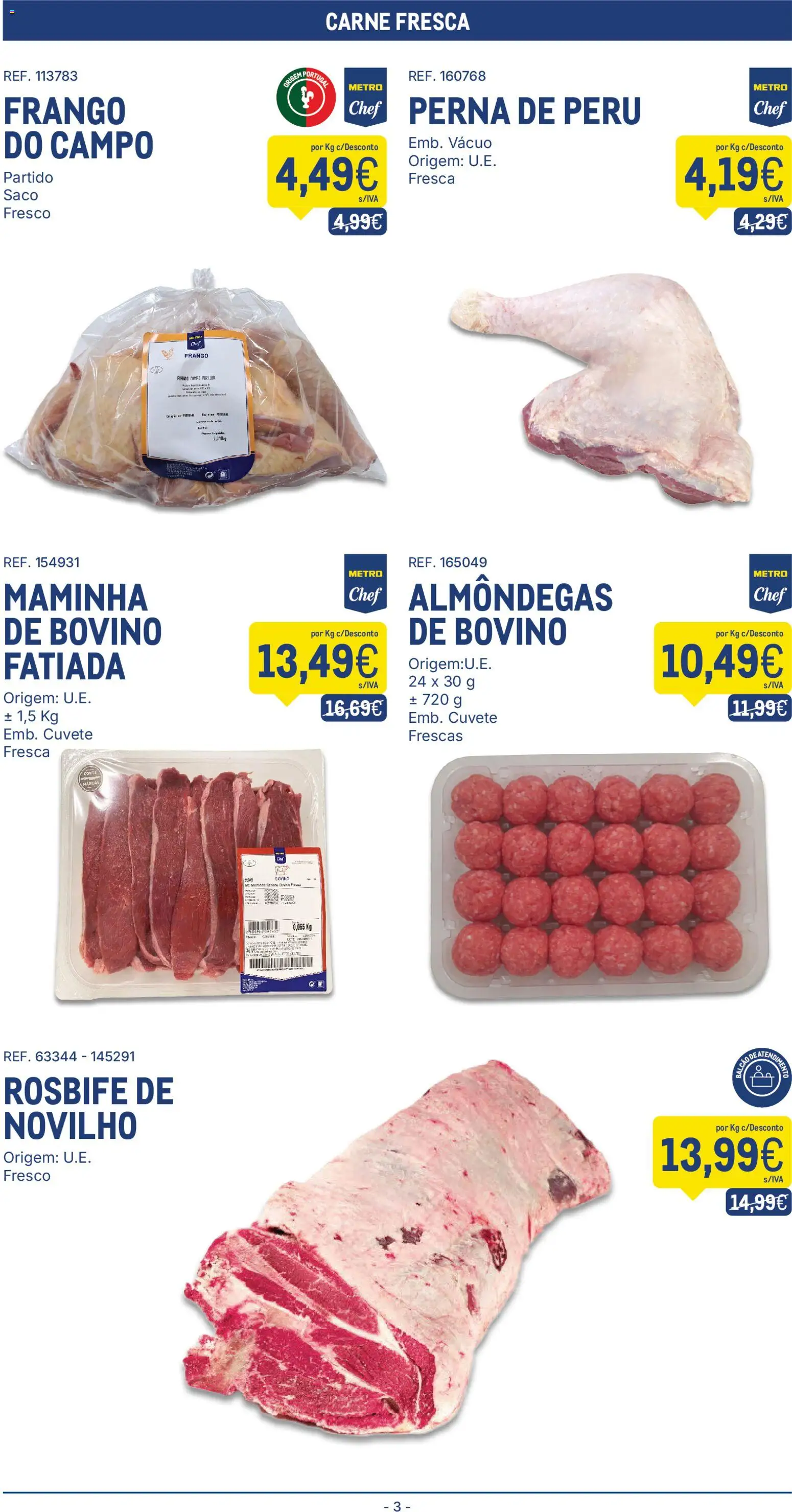 Makro folheto │ válido de 08/09/2026 | Página: 3 | Produtos: Frango, Peru, Saco, Carne
