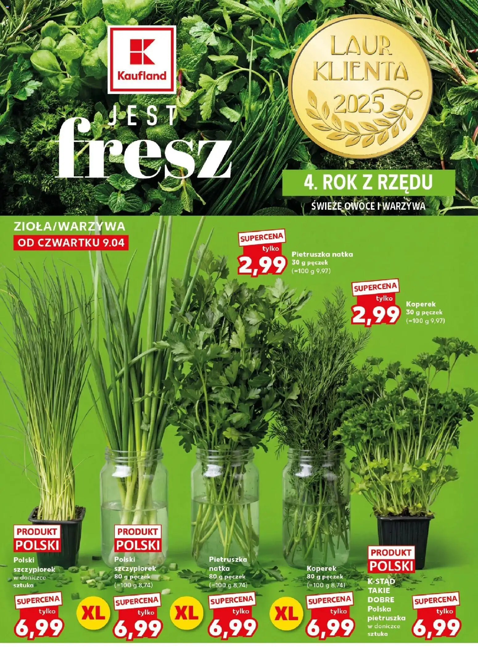 Kaufland gazetka - Super Sobota od 11.04.2026 | Strona: 8 | Produkty: Pietruszka, Koperek, Warzywa, Owoce