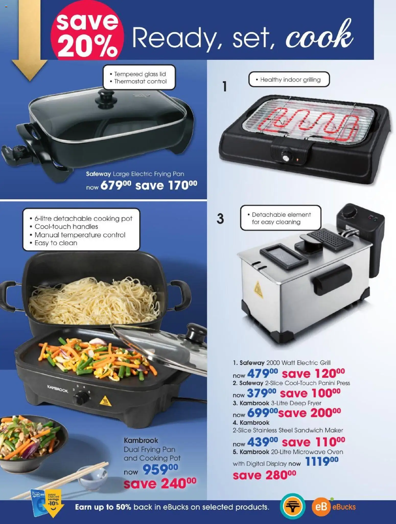 New Clicks catalogue – valid from 27/10/2026 | Page: 106 | Products: Oven, Grill, Press, Sandwich maker