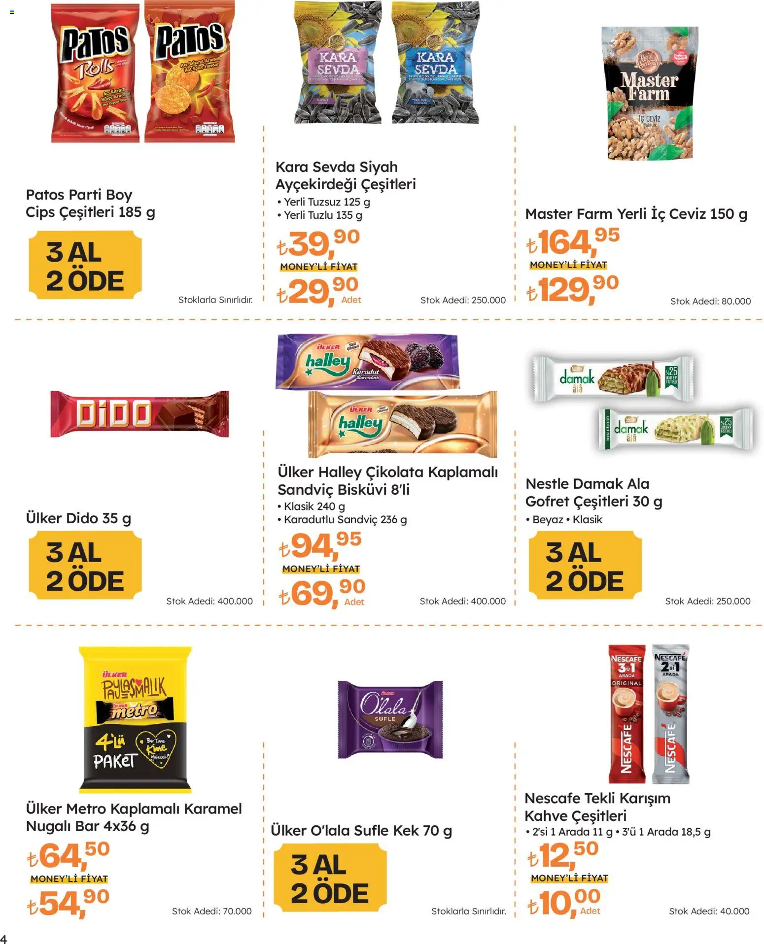 Migros Katalog - Migros Jet Dijital - 16.04.2026 tarihinden itibaren geçerlidir | Sayfa: 4 | Ürünler: Gofret, Kahve, Çikolata, Cips