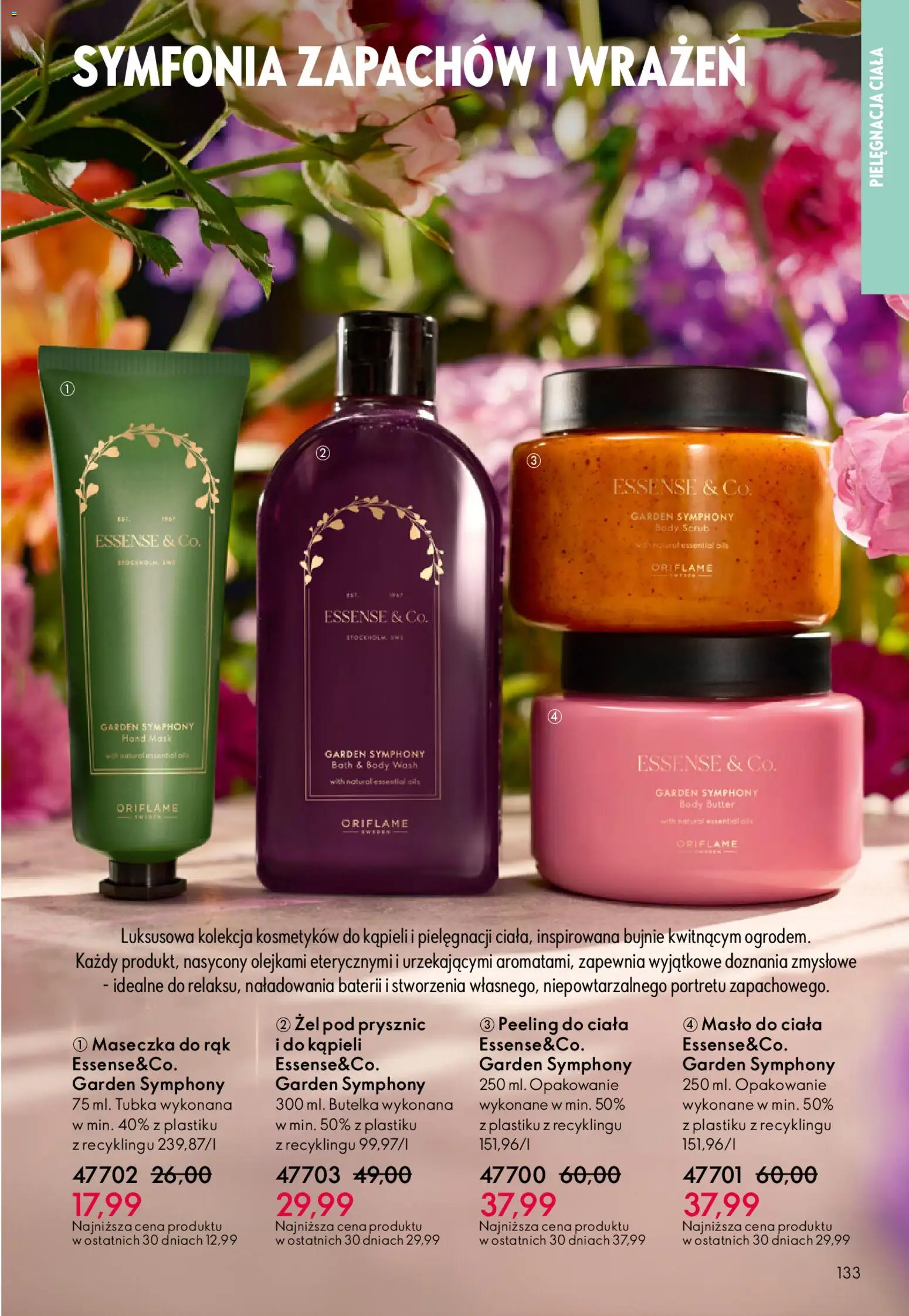 Oriflame Katalog 7 2026 od 06.05.2026 | Strona: 133 | Produkty: Prysznic, Masło, Peeling, Żel pod prysznic