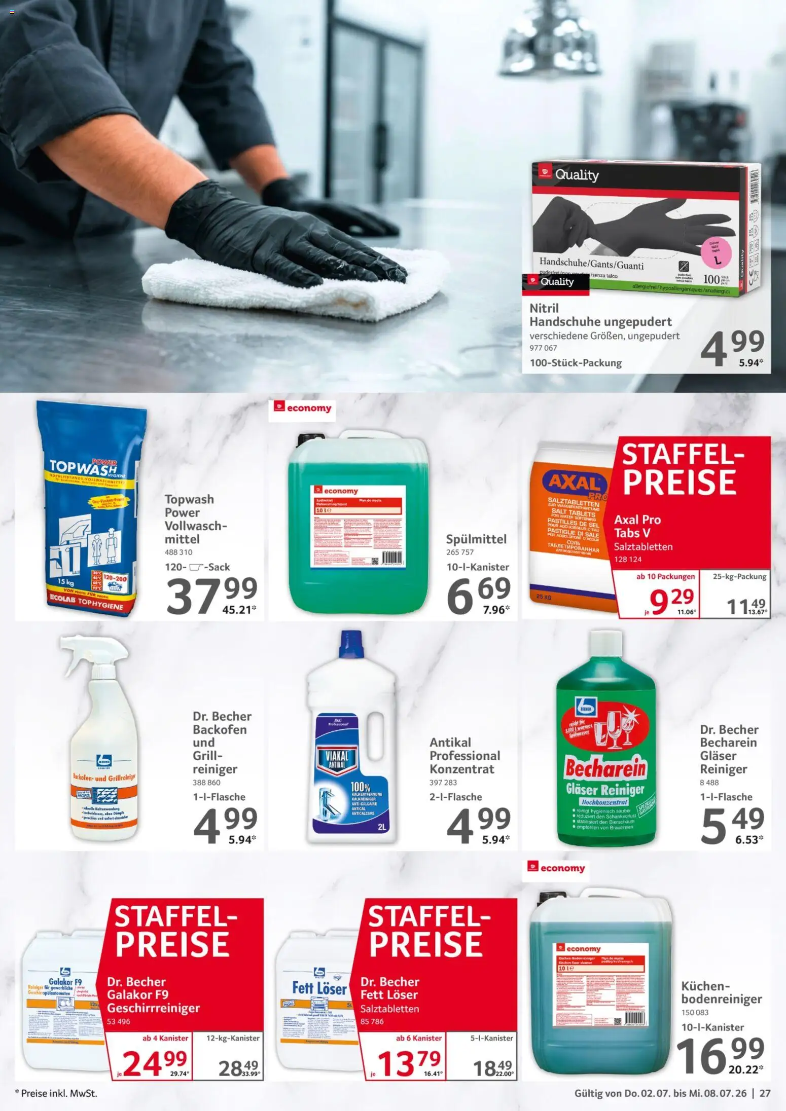 Selgros Prospekt – gültig ab 02.07.2026 | Seite: 27 | Produkte: Grill, Backofen, Kuchen, Handschuhe