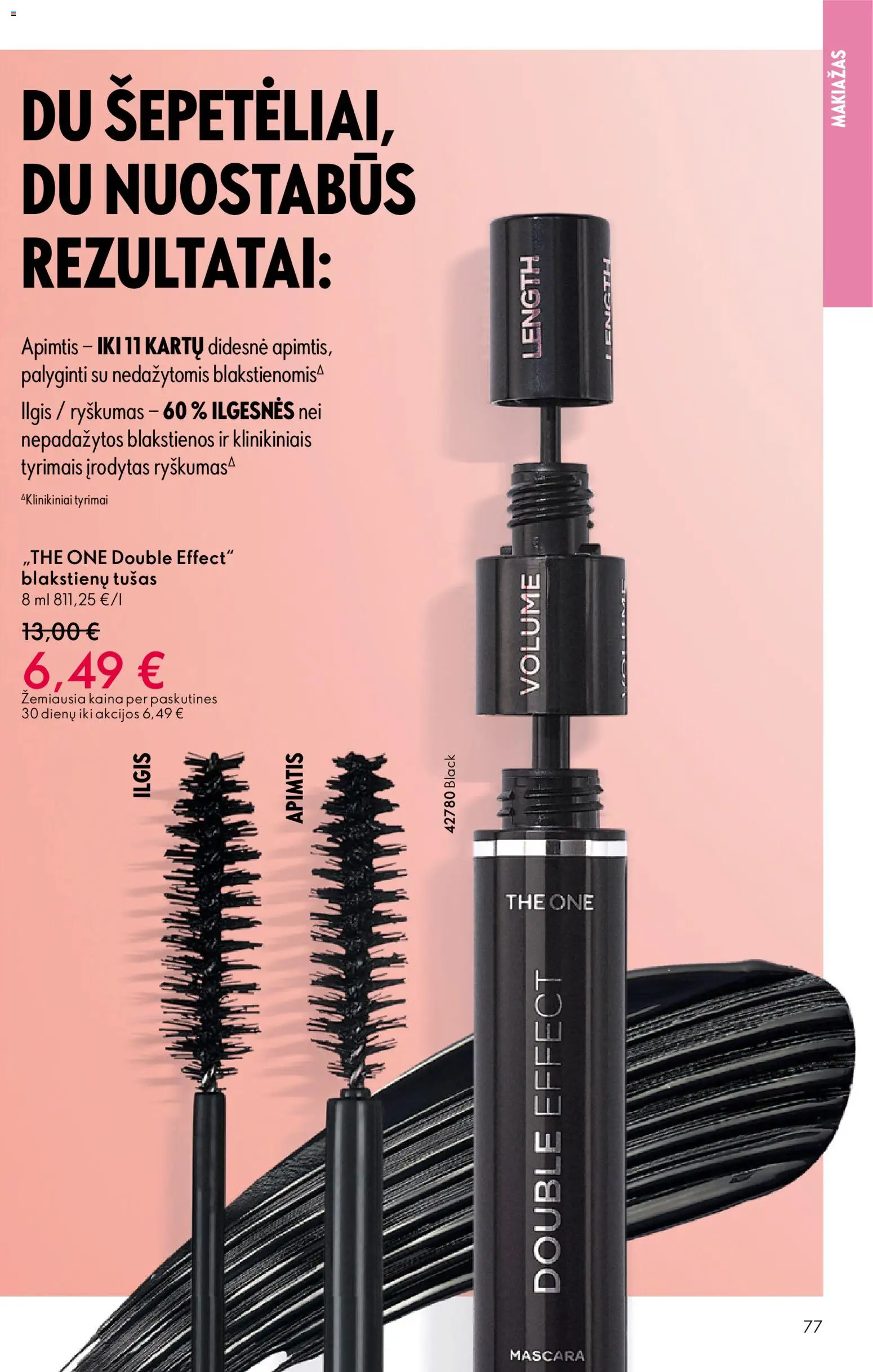Oriflame akcijos nuo 13.05.2026 | Puslapis: 77 | Prekių: Makiažas, Tušas