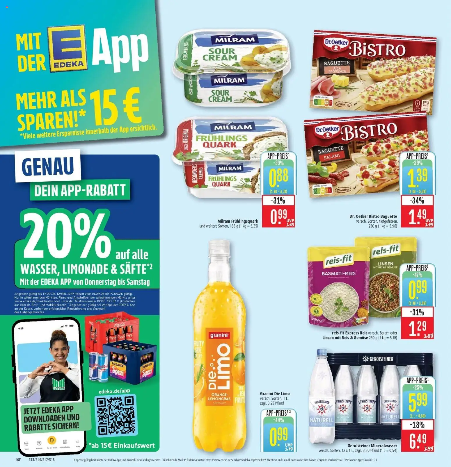 Marktkauf Prospekt Kirchheim (ab 14.09.2026) » Angebote online | Seite: 18 | Produkte: Quark, Baguette, Gemüse, Salami
