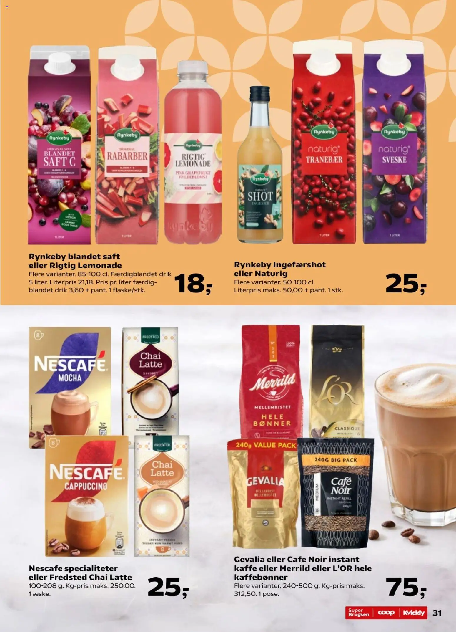 Kvickly tilbudsavis – gyldig fra 02/10/2026 | Side: 33 | Produkter: Rabarber, Kaffe, Bønner, Specialiteter