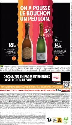 Intermarché - Prévisualisation de Intermarché - Foire aux vins valide à partir de 08/09/2026 | Page: 20 | Produits: Champagne brut, Jean, Cognac, Bouteille