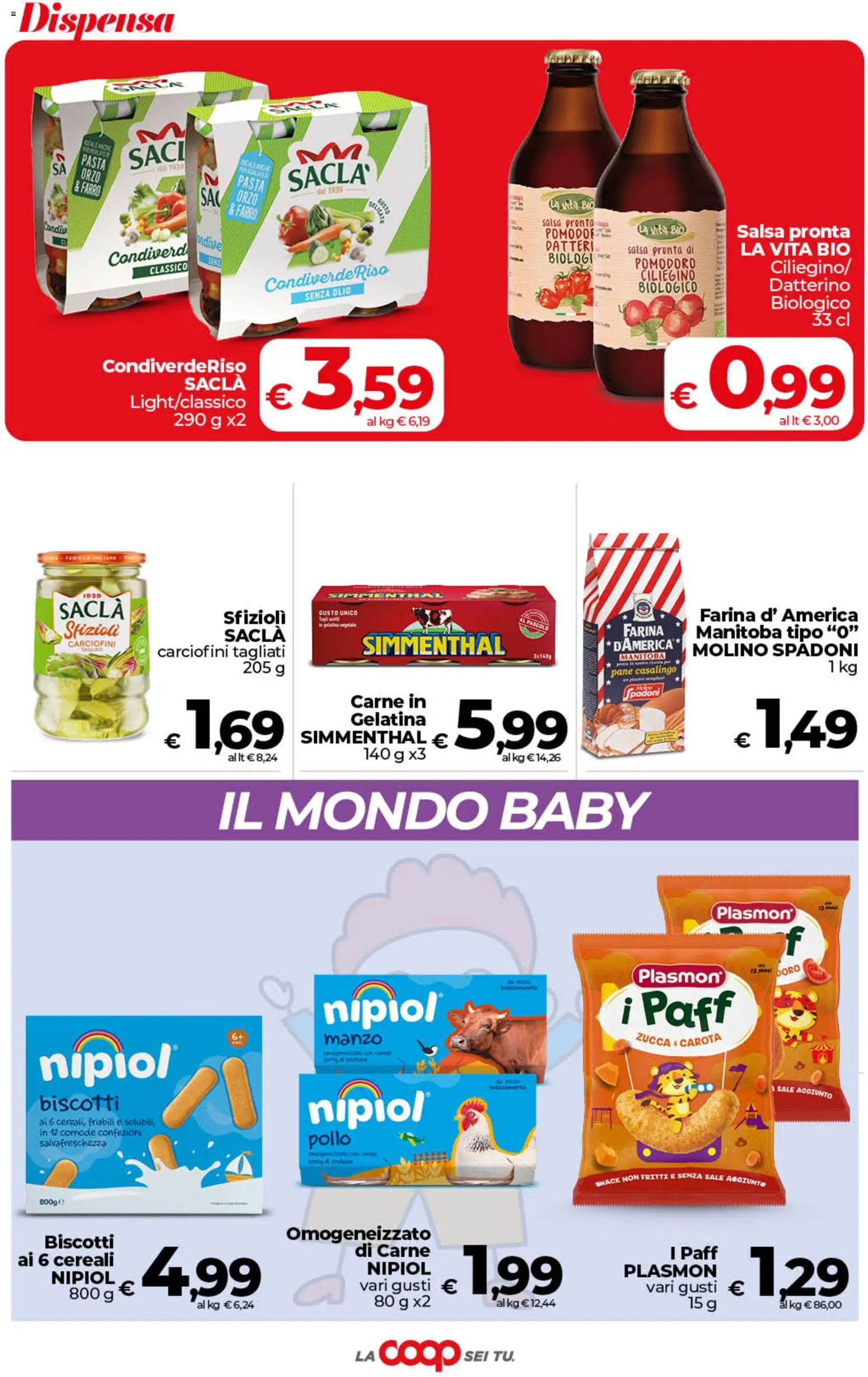 Volantino COOP del 29.05.2026 | Pagina: 28 | Prodotti: Manzo, Carota, Sale, Zucca