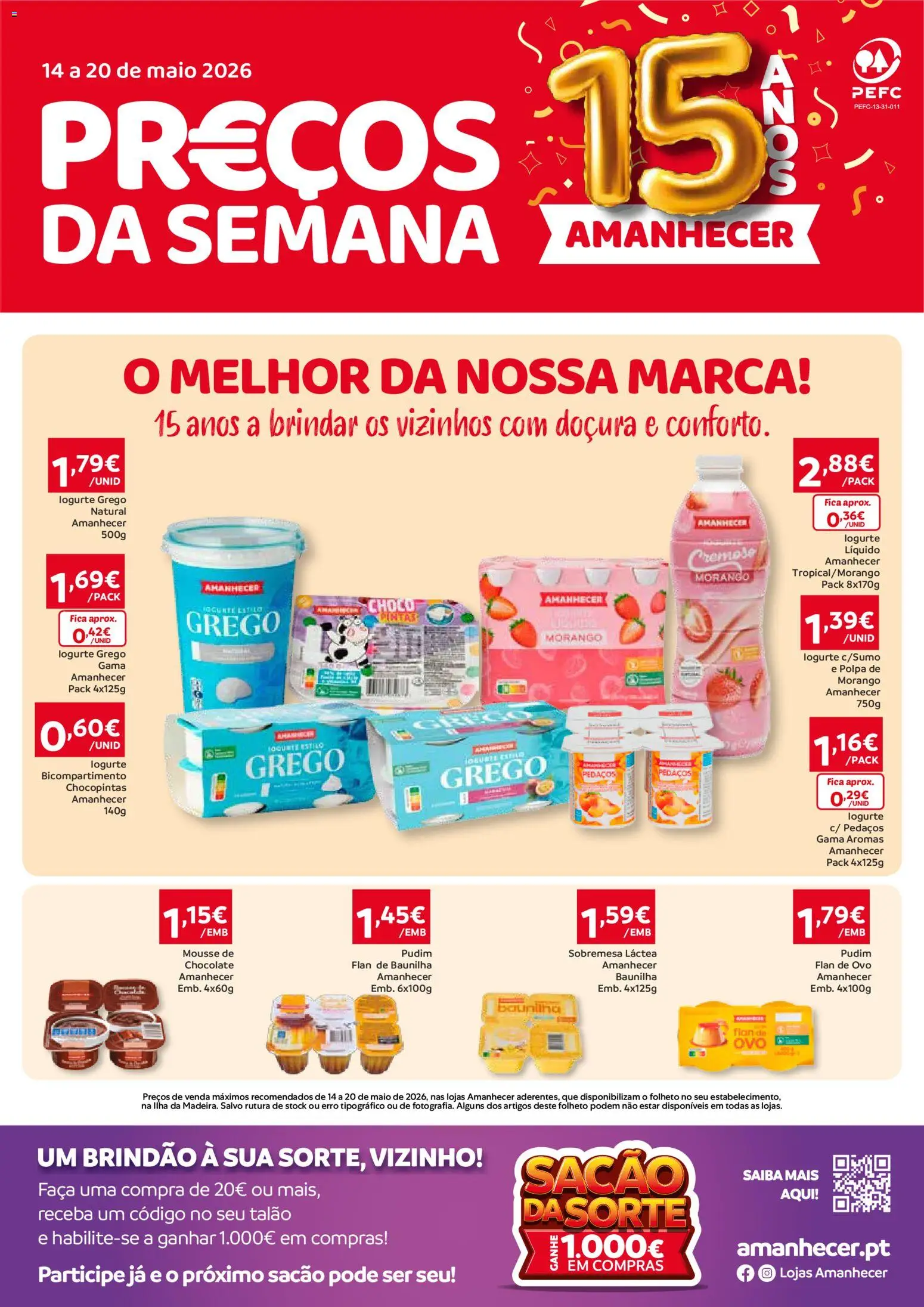 Amanhecer Folheto Madeira │ válido de 14.05.2026 | Página: 1