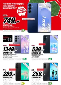 Vista previa Media Markt folleto válido desde el 05.06.2026 | Página: 26 | Productos: Smartphone, Auriculares, Cámara, Batería