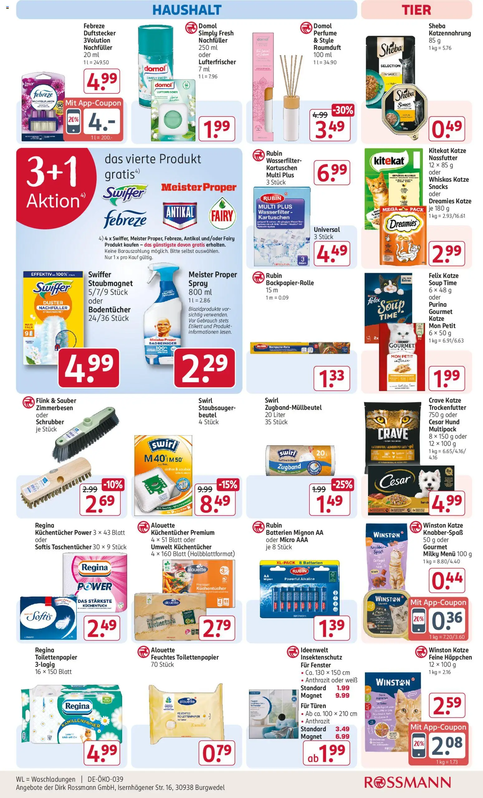 Rossmann Prospekt 	 – gültig ab 13.04.2026 | Seite: 16 | Produkte: Lenor, Staubsauger, Sheba, Whiskas