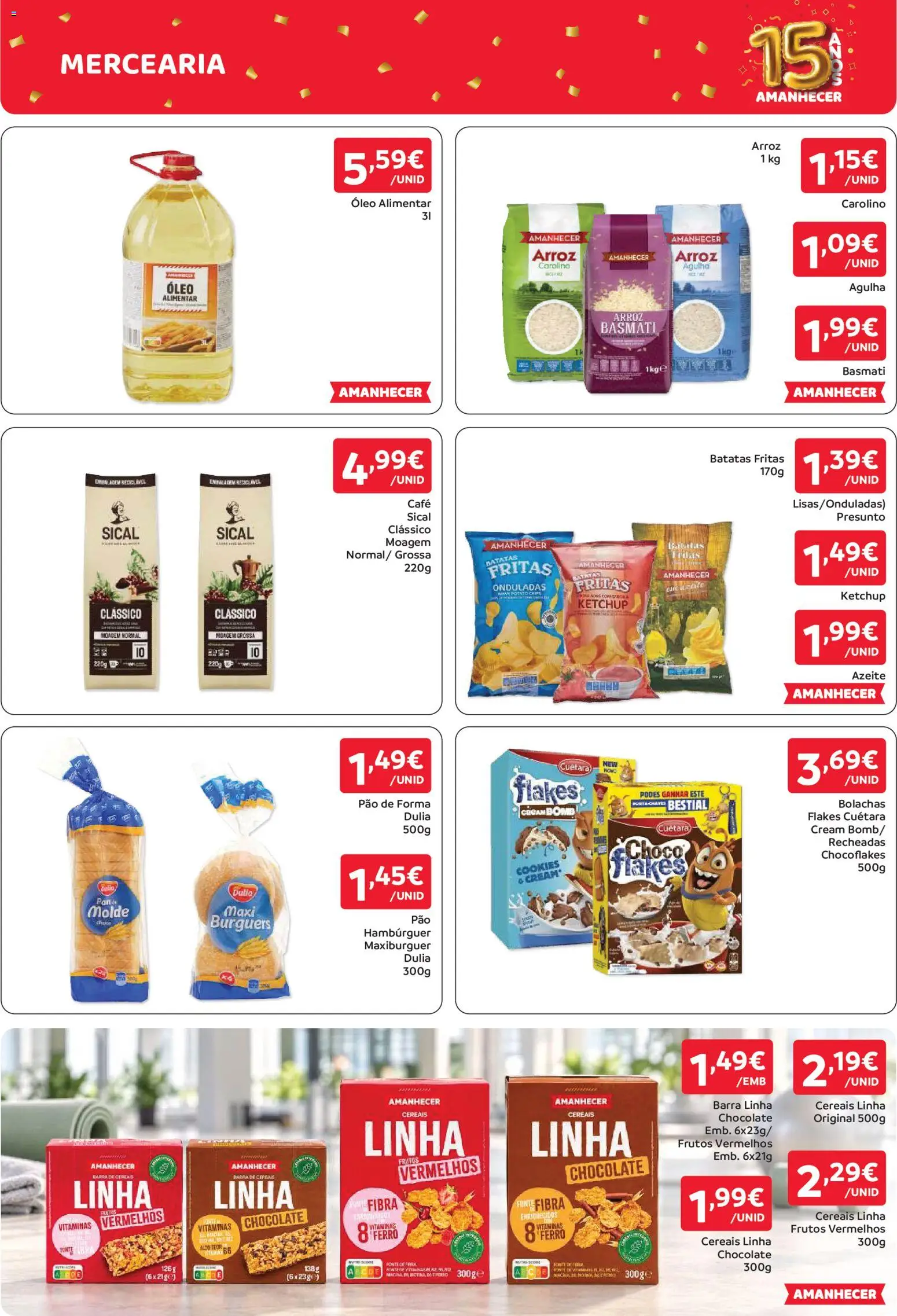 Amanhecer folheto Madeira │ válido de 15/10/2026 | Página: 8 | Produtos: Pão de forma, Óleo alimentar, Batatas, Bolachas