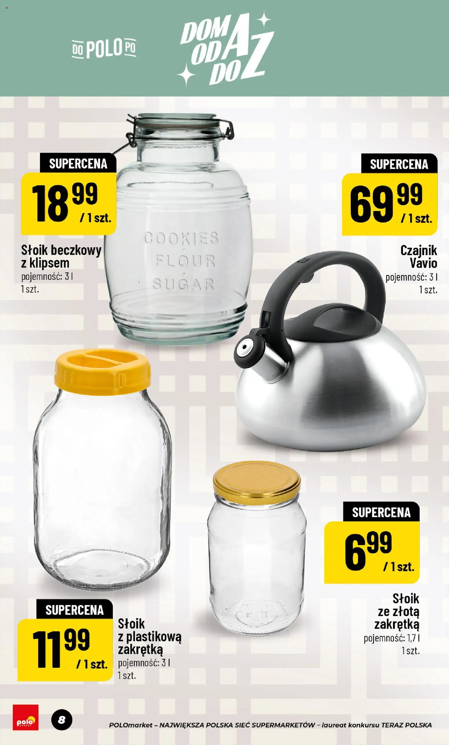 POLOmarket gazetka - Dom Przetwory od 22.05.2026 | Strona: 8 | Produkty: Czajnik