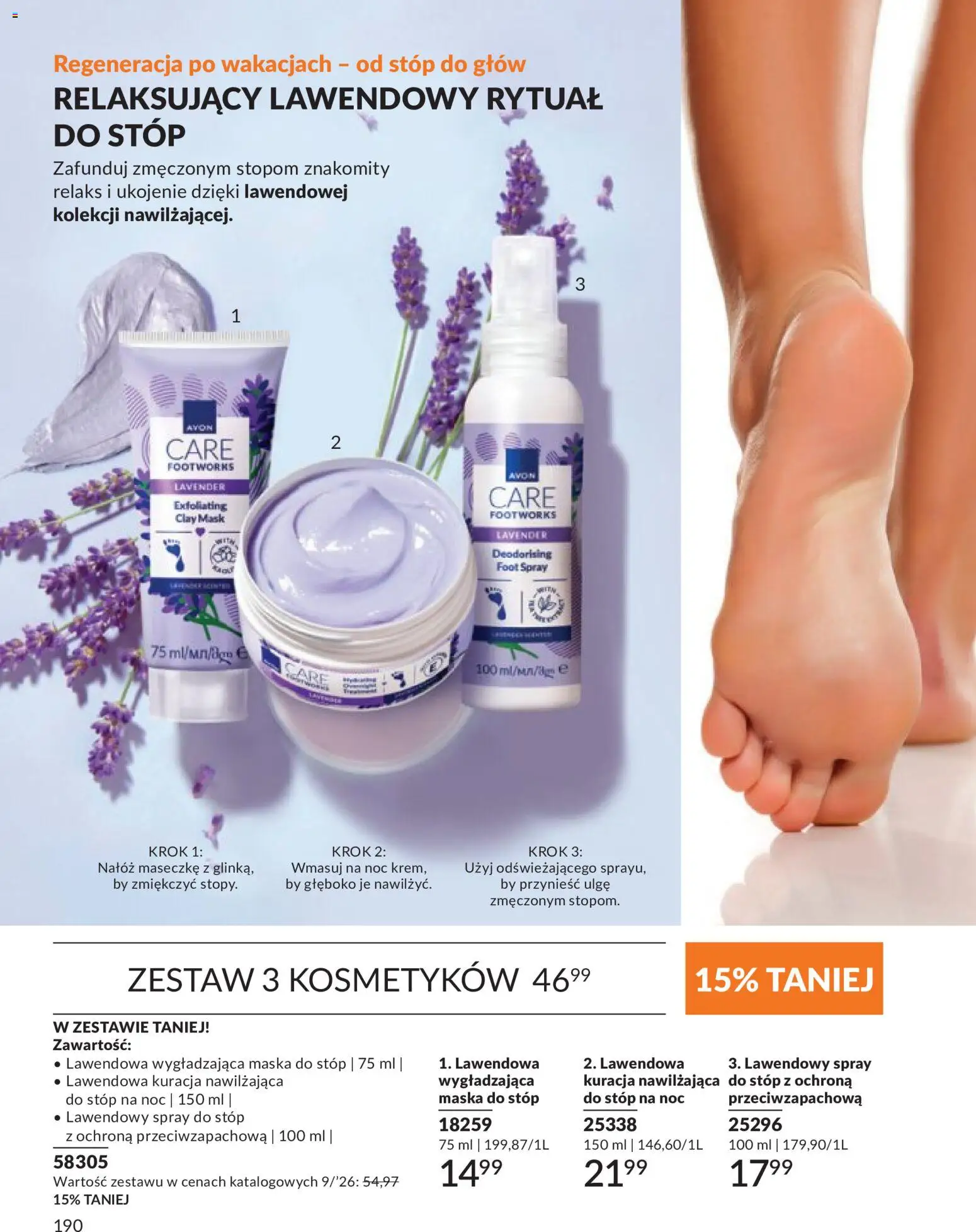 Avon Katalog 9 2026 od 01.09.2026 | Strona: 190 | Produkty: Maska, Spray do stóp