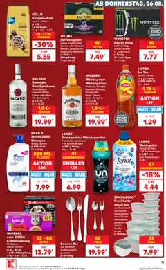 Kaufland Prospekt ab 06.08.2026 gültig | Seite: 11 | Produkte: Sheba, Monster, Whiskey, Whiskas