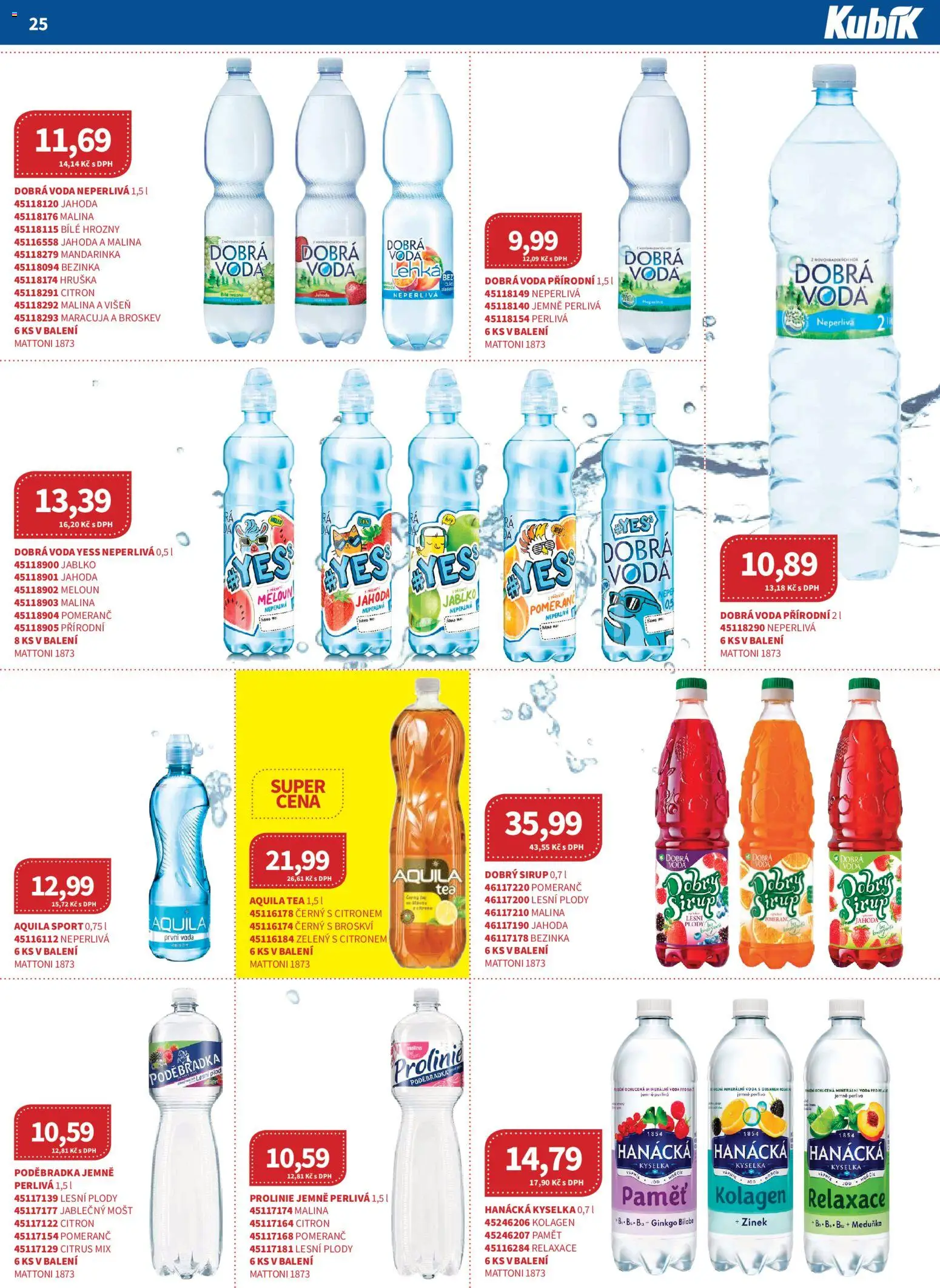 Kubík leták - Velkoobchod 08/2026 od 01.10.2026 | Strana: 25 | Produkty: Mošt, Aquila, Hrozny, Prolinie
