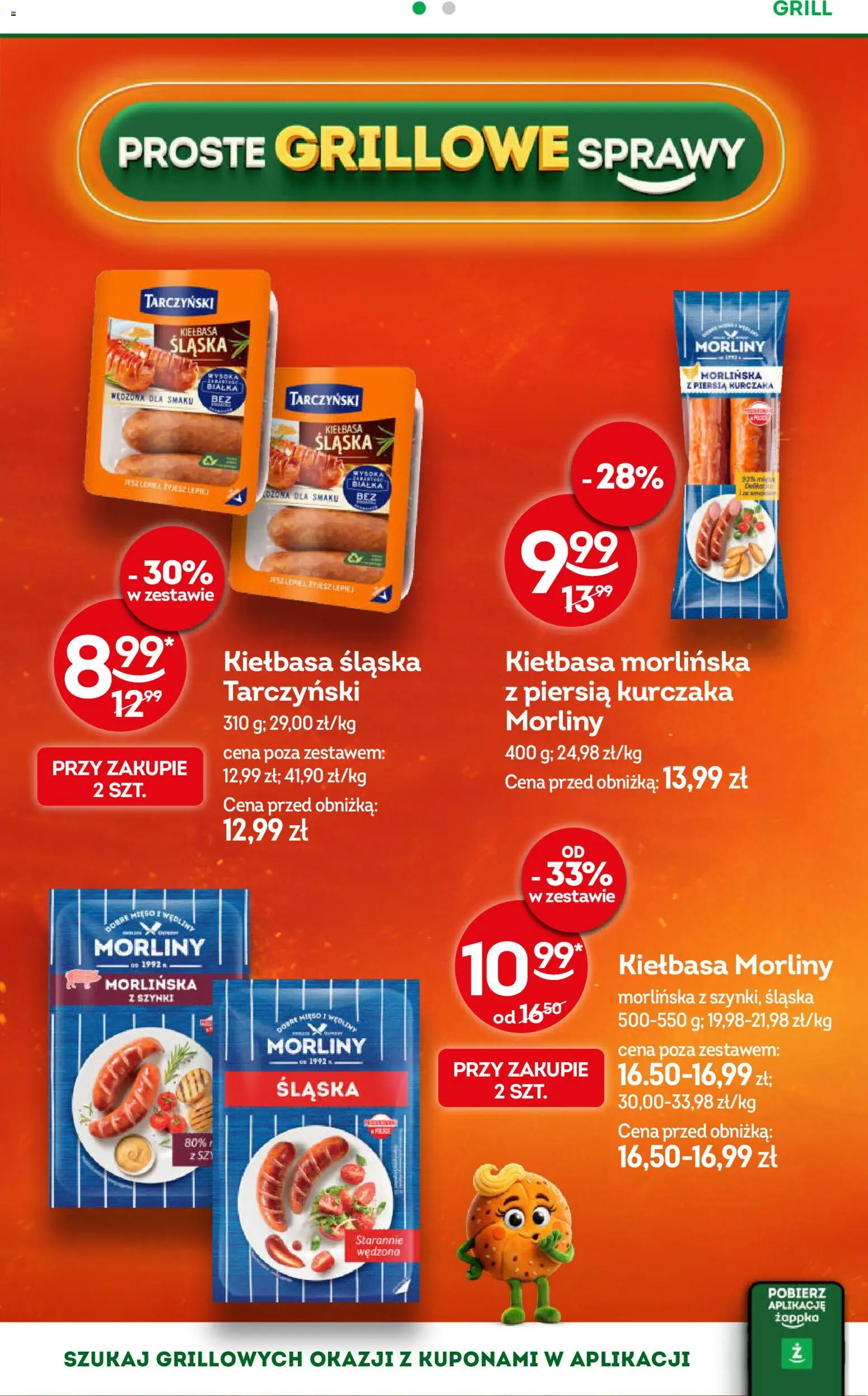 Żabka gazetka od 20.05.2026 | Strona: 20 | Produkty: Mięso, Kiełbasa śląska morliny, Grill, Wędliny