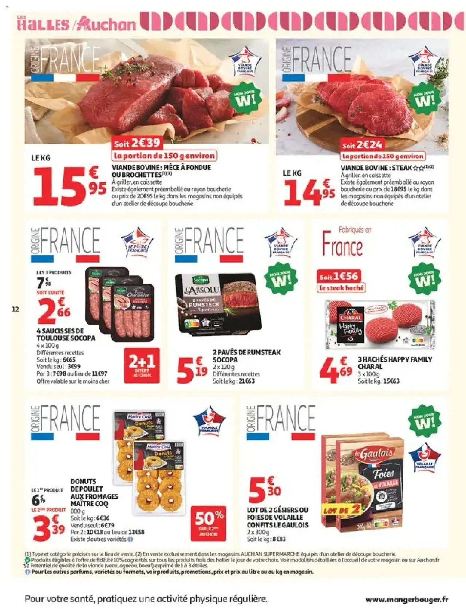 {H1} | Page: 12 | Produits: Steak, Volaille, Saucisses, Viande bovine