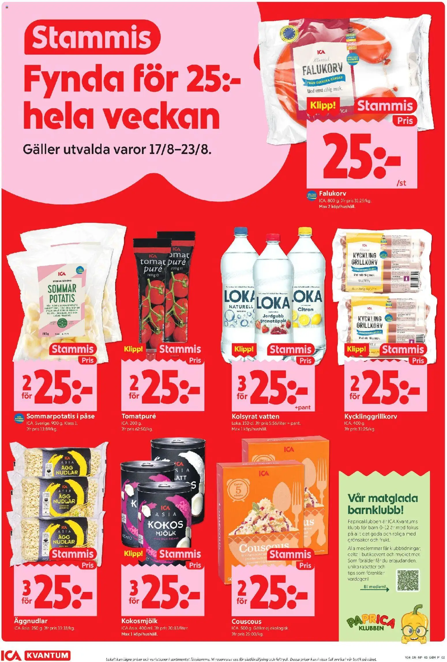 ICA Kvantum reklamblad aktuell från 17/08/2026 | Sida: 2 | Produkter: Gem, Creme fraiche, Potatis, Citron